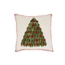 Saro Lifestyle 514.M20SD 20 x 20 in. Christmas Tree Down Filled Throw Pillow ...