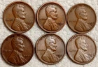 1927S, 1927D, 1928DS, 1929DS - 6 Lincoln Wheat Cents VG/Better-*SEE DESC* Lot 7