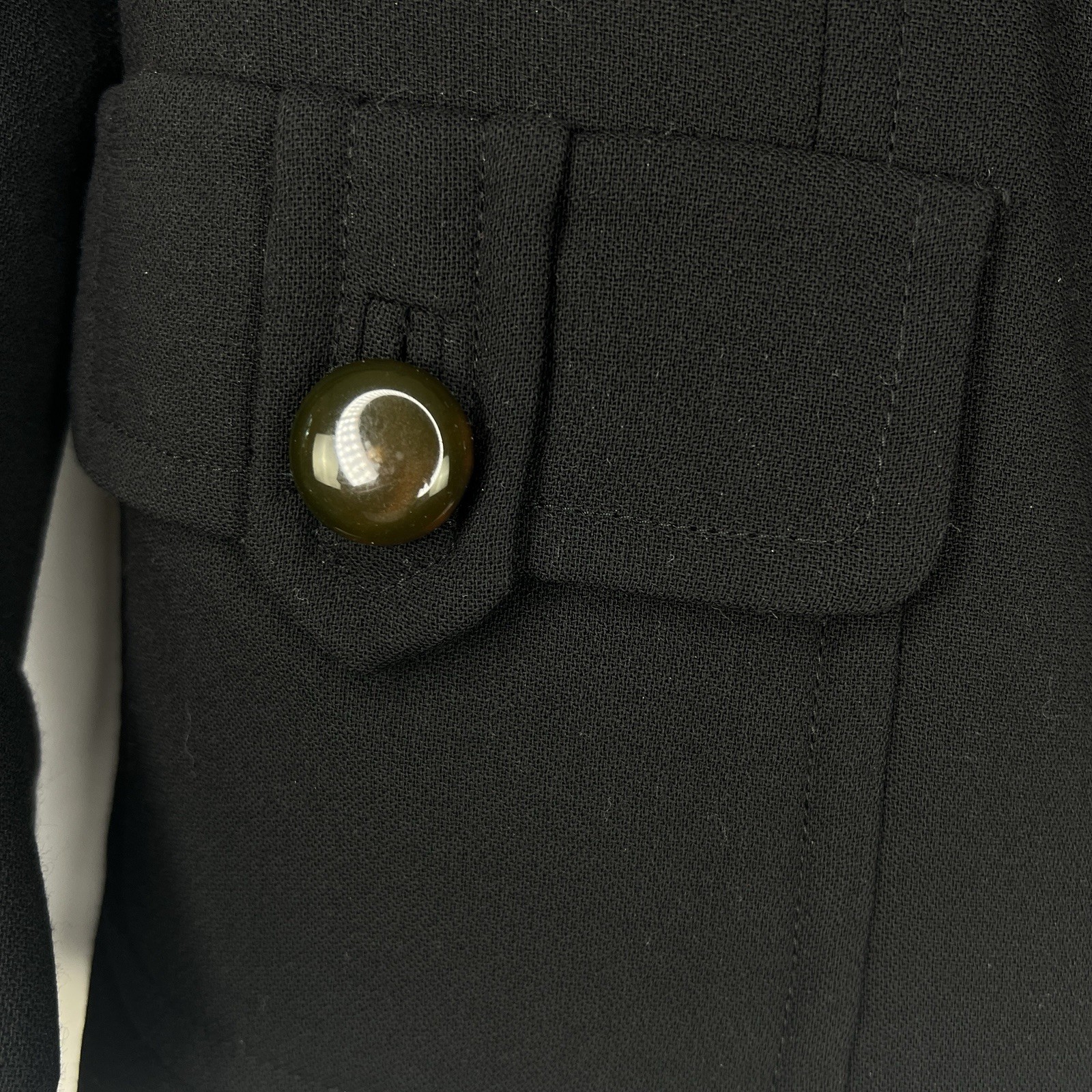 TALBOTS Classic Black Wool Boxy Structured Minima… - image 6