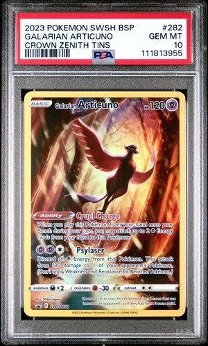 Galarian Articuno SWSH282 SWSH: Sword & Shield Promo Cards Holo PSA 10