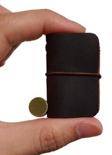 Hesena Miniature Notebook - Handmade Leather ...