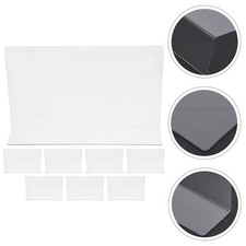 8 Pcs Clear Shelf Dividers for Closet Shelves Plastic Organizers for Home