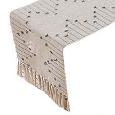 Drapeau de Table Drapeau de Thé Nappe en Tissu avec Pompons Nappe en Tissu 9206