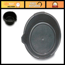 Oil Drain Pan 13.5" x 4.5" Heavy Duty, USA Made, Durable Black Automotive Tool