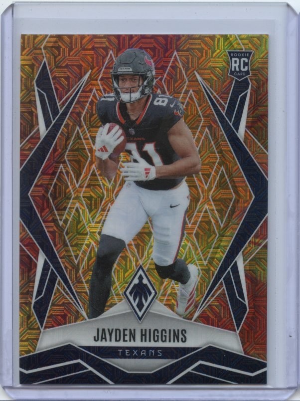 2025 Panini Phoenix Premium Box Set JAYDEN HIGGINS #180 RC FIREBURST 106/350