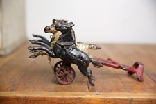 Antique Hubley Arcade CAST IRON HORSE DRAWN FIRE ENGINE Ladder WAGON Toy parts