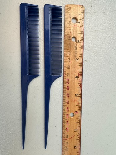 Vintage Comair Blue Comb Pick Combo Blue Set of 12 With Case - Picture 11 of 15