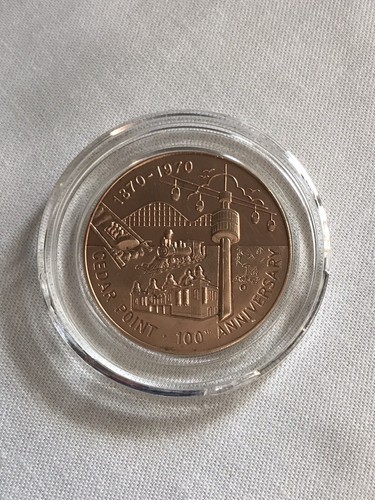 1970 Encased Coin Token 100 Anniversary Cedar Point Amusement Park ...