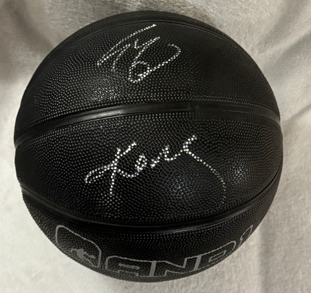 Kobe Bryant Autographed Signed Los Angeles Lakers & Shaquille O'Neal Dual AND1 Basketball w/COA 