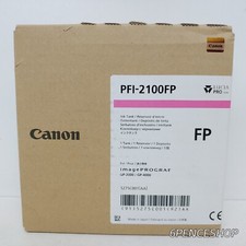  12/2023 Canon PFI-2100FP Fluorescent Pink Ink Cartridge 160ml 5275C001AA
