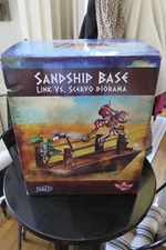 THE LEGEND OF ZELDA SKYWARD SWORD SANDSHIP BASE LINK VS. SCERVO DIORAMA STATUE