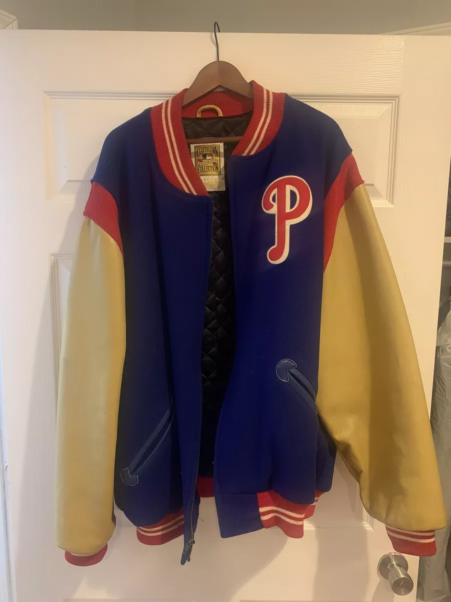 Phillies jacket mitchell clearance ness