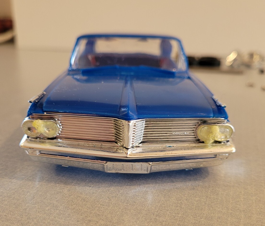 AMT Slot Car Kit 62 Pontiac Catalina Super Stock NHRA Open Box Read