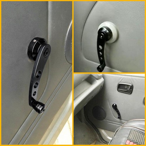 Black Window Aluminum Billet Crank Handle Most For Vehicles Universal Parts H - Picture 6 of 12
