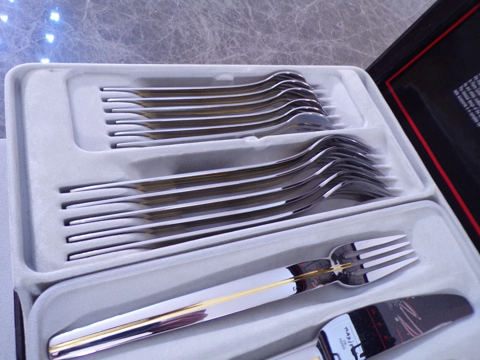 WMF Maxim´s de Paris (Rue Royal) Gold Tafelbesteck 6 Personen 30 Teile TOP !! - Bild 2 von 4