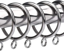 Colourtree 10 PCS 1.5 Inch Curtain Rings with Eyelet Apply for Curtain Rod