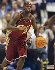 LeBron Raymone James Sr. Cleveland Cavaliers Rare Signed 10x8 Autographed W/COA