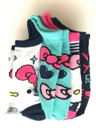 5 Pairs Hello Kitty Toddler Girl No-Show Socks Sock Size 5-6.5 New - Picture 6 of 6
