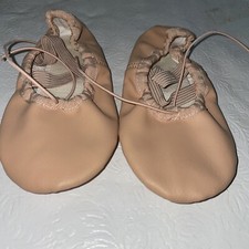STELLA Pink Ballet Slippers Full Sole Child's 11 1/2 Leather Upper NWOB