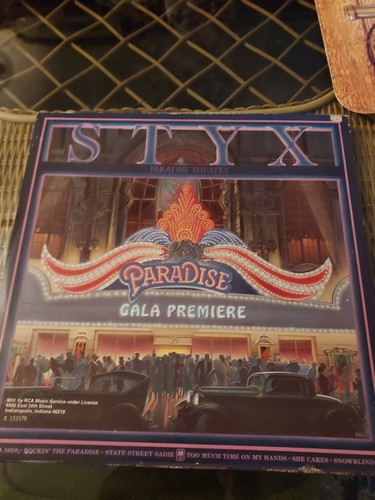 Styx – Paradise Theatre LP VINYL 1980 Gatefold Arena Rock VG