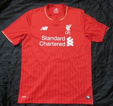 LIVERPOOL FC away jersey shirt NEW BALANCE 2015-16 THE REDS trikot adult SIZE M