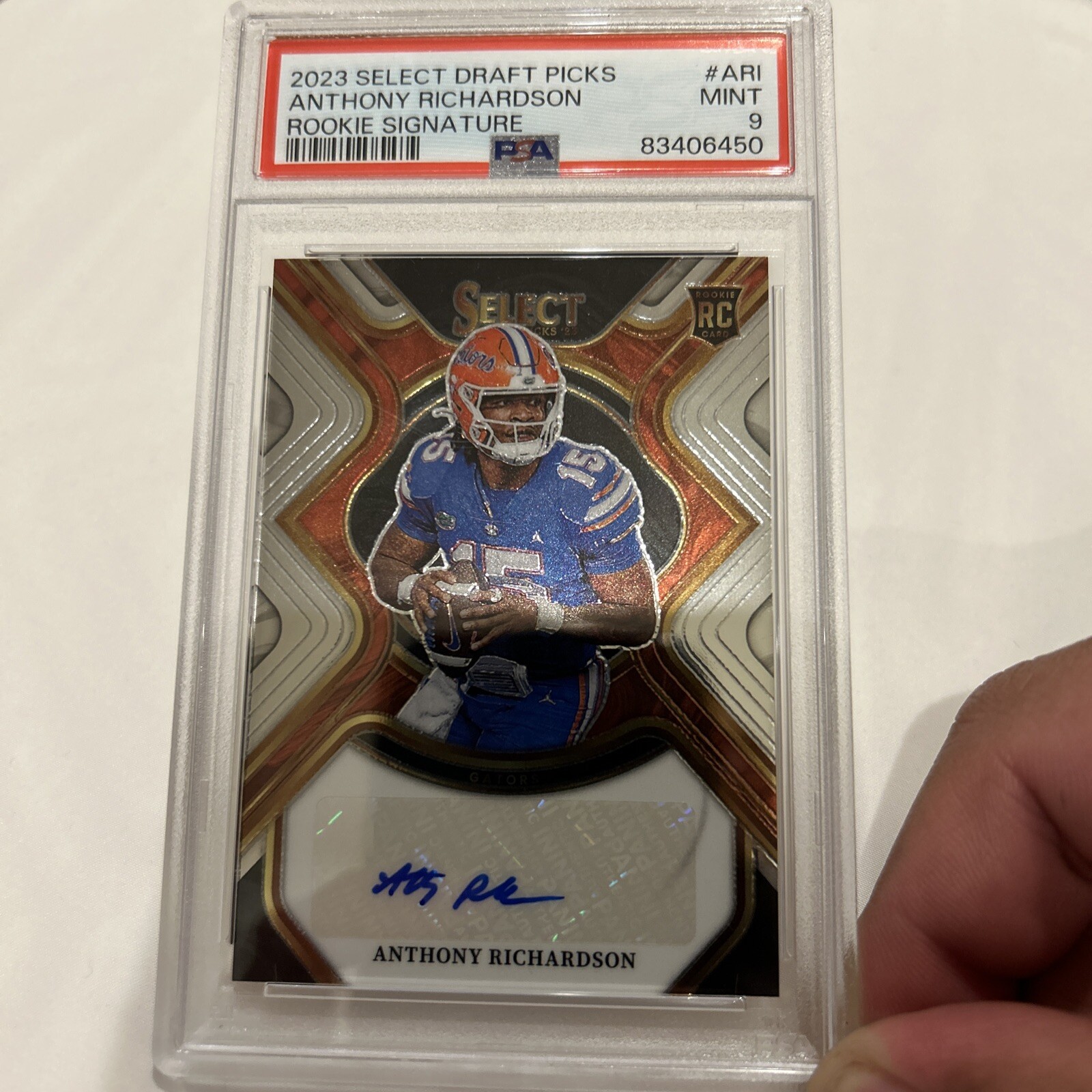 2023 Select Draft Picks Rookie Signatures Auto PSA MINT 9 Anthony Richardson