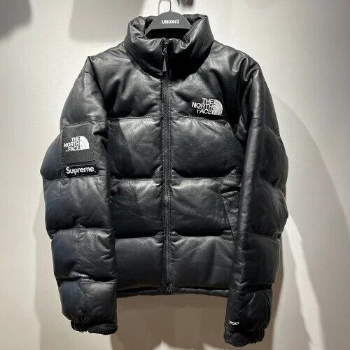 Supreme x The North Face Leather Nuptse Puffer Jacket Black Supreme x The North Face Leather Nuptse Puffer Jacket Black