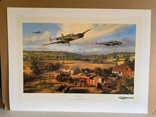 ARTIST PROOF Nicolas Trudgian aviation Art print One - Tens Over Kent  3 SIGNED