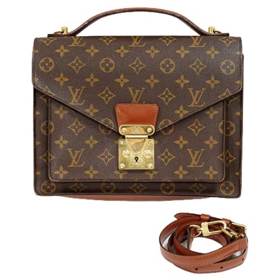 Louis Vuitton Monogramma Monceau M51185 2way Borsa A Tracolla Borsa a  tracolla a mano vintage LV | eBay