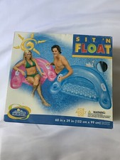 Intex Sit N Float Inflatable Tube For Pool 60" X 39" 1 Pack Colors May Vary 