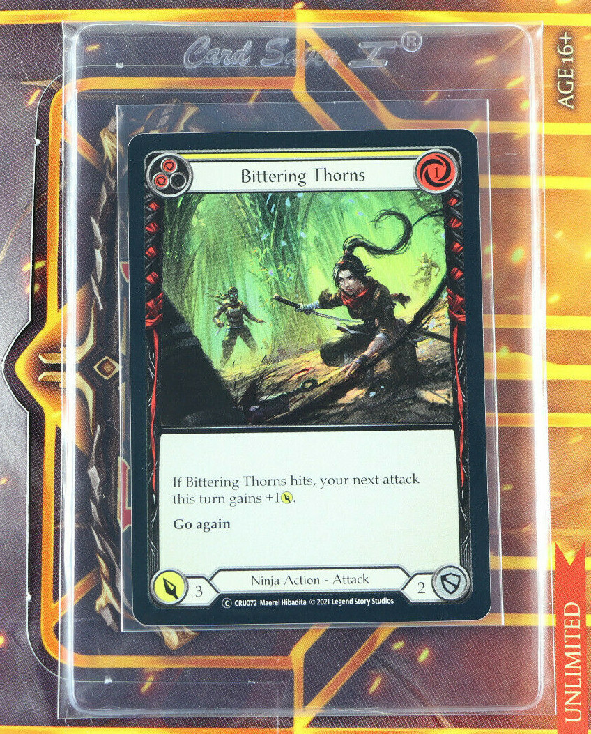 Flesh And Blood Bittering Thorns Pitch(2) Rainbow Foil Unl CRU072