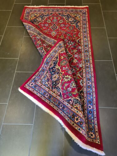 Feiner Königlicher Handgeknüpfter Perser Teppich Keshan Orientteppich 210x107cm - Bild 16 von 24