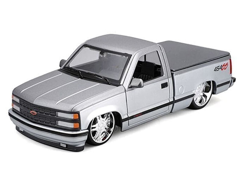 1993 Chevrolet 454 SS 1/24 銀色② Maisto 1993 Chevrolet 454 SS Pickup Silver 