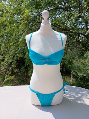 Wild & Pacific Tahitian Mamba Bikini Türkis Neu M (38)