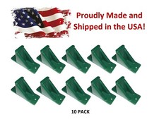 Green Plastic Mini Roof Snow and Ice Guard-10 PACK  Stop Sliding Snow Buildup