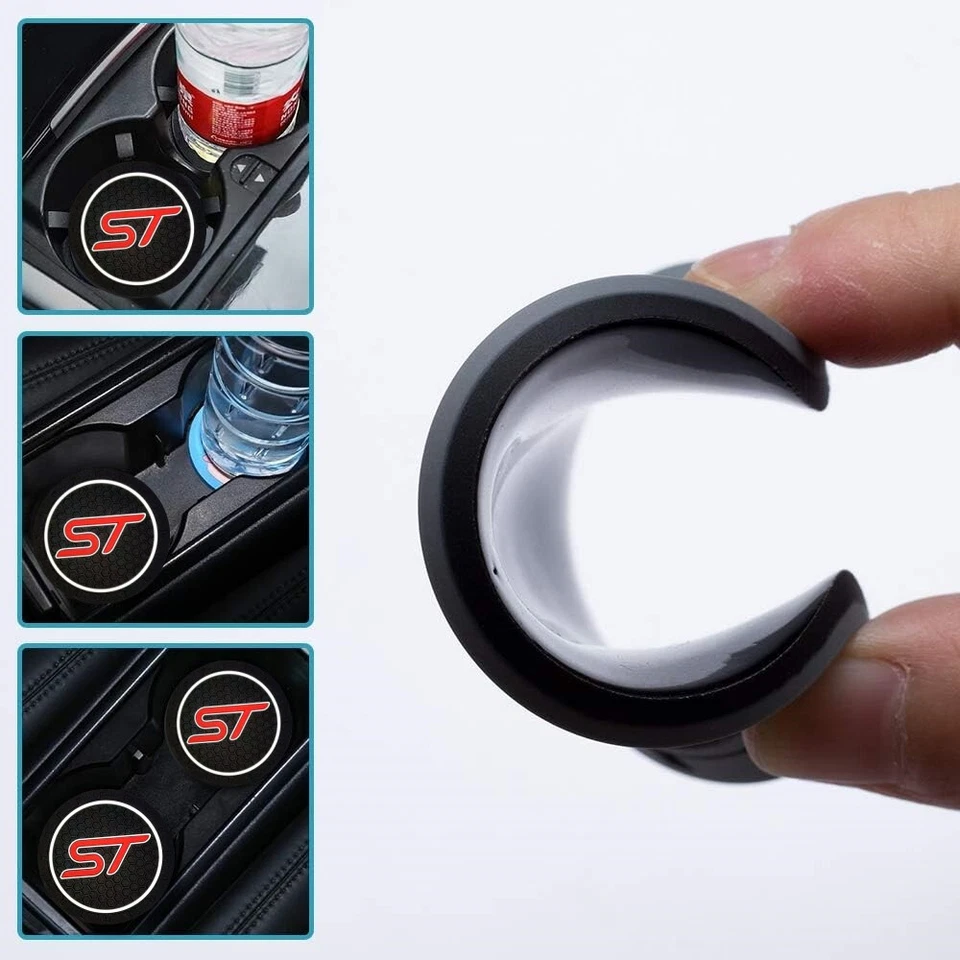 2Pcs Car Cup Holder Coaster fit for Ford Focus st XR4  Universal cup holder - Image 4 of 4