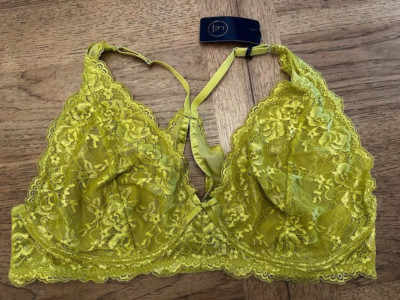 Fox & Royal Pepper Gold LARGE 20 Zoey Unlined Racerback Adjustable Bralette NWT
