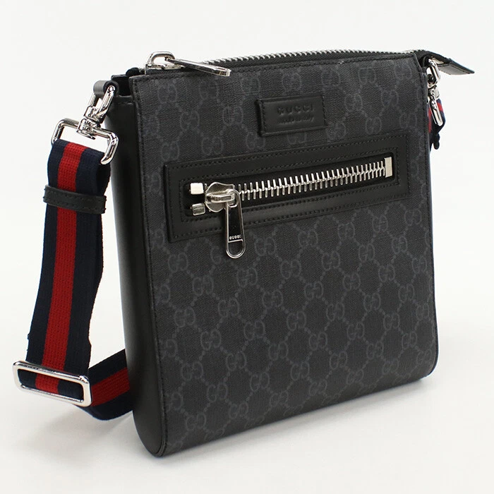 Sac à bandoulière GUCCI GU89697 GG Supreme toile noir homme