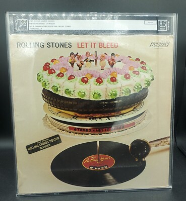 IGS 6.5-8.5 THE ROLLING STONES LET IT BLEED VINYL MUSIC GRADED AMG VMG 
