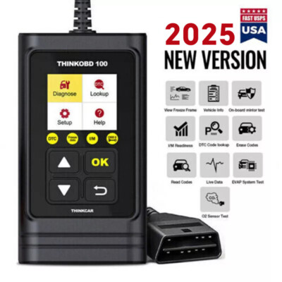 THINKOBD 100 Car OBD2 Scanner Diagnostic Tool Check Engine Fault Code Reader USA