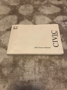 2003 Honda Civic Hybrid Owners Manual OEM Free Shipping | eBay