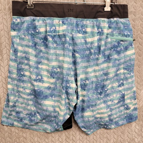 Lululemon T.H.E. Shorts 9" gefüttert Herren Größe XL Fitnessstudio Aktiv Training Workout blau - Bild 6 von 9