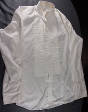 AFTER 6 WHITE COLLAR BUTTON UP TUXEDO SHIRT 16 1/2-33