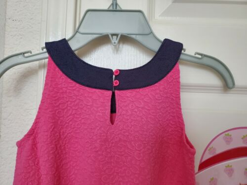 Brand New Babee MeeLeR Kids Girl Hot Pink Sleeveless Dress Shirt 6T - Picture 5 of 7