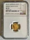 Australia 2016P Wedge Tailed Eagle $15 Gold NGC MS70 SKU# 6656
