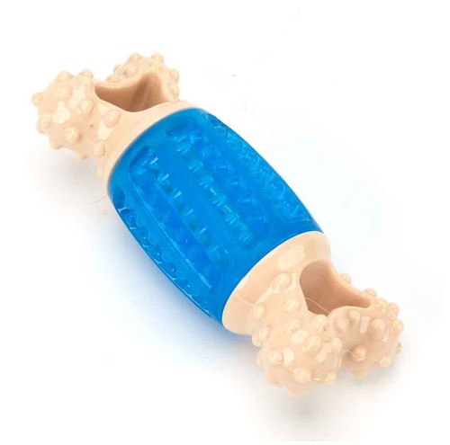 6" Giggle Bones Tough Dental Dog Toy Durable Unique Shape Texture Massages Gums - Picture 18 of 24
