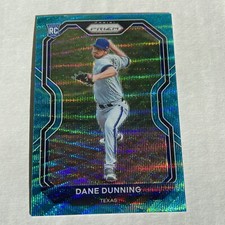 Dane Dunning RC 2021 Prizm Tier III Teal Wave Prizm #226 Rangers 💎Mint