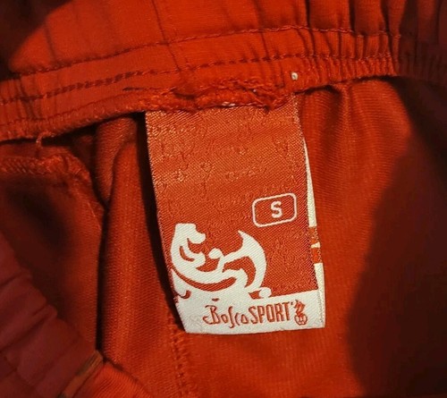 Bosco Sport Men's Athletic Pants Size Small Red Track Pants Drawstring - Picture 5 of 10