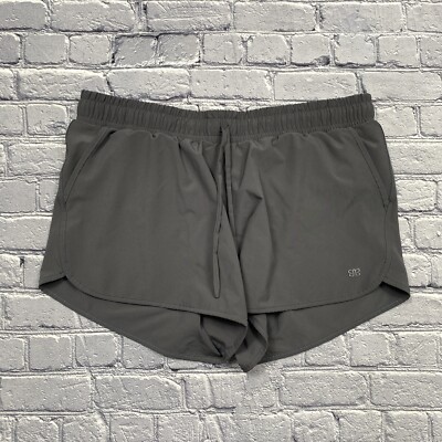 Albion Fit Sprinter Shorts Women s Size XL Gray Running Jogging Athleisure