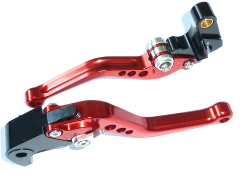 Suzuki GSXR750 2006-2021 K6-L9 Frein Et Levier Embrayage Courte Rouge Route - Photo 1/9